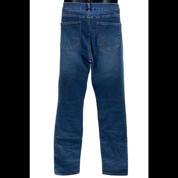 Denim & Co. Easy Stretch Slim-Straight Jeans Medium Wash - Regular - Picture 3 of 4